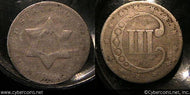 1852, F   Three Cent Silver Piece