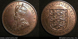 Jersey, 1931, 1/12 Skilling, KM16, XF/AU