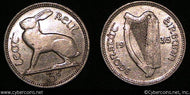 Ireland, 1935, 3 Pence, AU, KM4 - exact coin