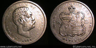 1883 Hawaiin Comm Half  XF