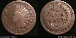 1864 L Indian Cent, Grade=  G