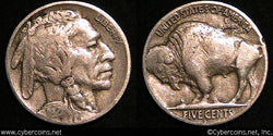 1921-S  Buffalo Nickel, Grade= F15