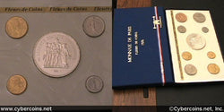 France, 1976, 9 coin specimen set KMss13.