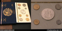 France, 1977, 9 coin specimen set KMss14.