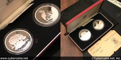 Sudan, 1976, 2 coin Proof Set issued by the