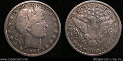 1897 Barber Half Dollar, Grade= F