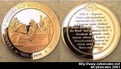 Presidents - Franklin Roosevelt reelected .....