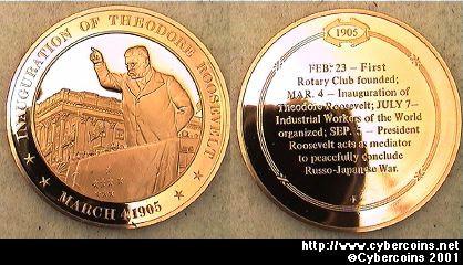 Presidents - Theodore Roosevelt inaugurated ..