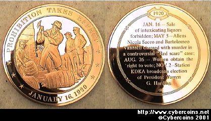 Event - 1920 Prohibition takes effect .....