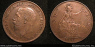 Great Britain, 1927, Penny, XF, KM826