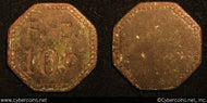Good For - F.Z. 10 cent 6 sided - ap. .8 of an inch