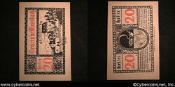 Austrian notgeld, Moosbach, 20 Heller, UNC.