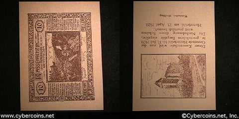 Austrian notgeld, Kassenschein, 10 Heller, UNC.