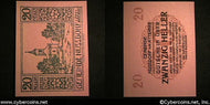 Austrian notgeld, Nussdorf, 20 Heller, UNC.