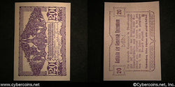 Austrian notgeld, Ruizenham, 20 Heller, UNC.