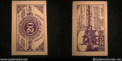 Austrian notgeld, Taufkirchen, 20 Heller, UNC.