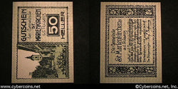 Austrian notgeld, St Marienkirchen, 50 Heller,