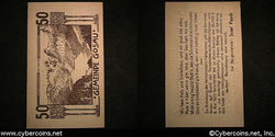 Austrian notgeld, Gosau, 50 Heller, UNC.