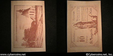 Austrian notgeld, Weissenkirchen, 10 Heller,