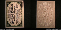 Austrian notgeld, Karntner, 50 Heller, UNC.