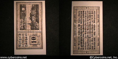Austrian notgeld, Lenhart, 10 Heller, UNC.