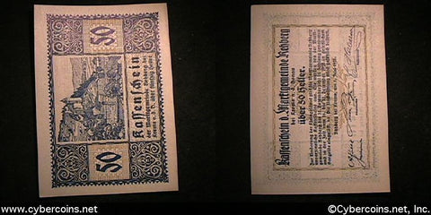 Austrian notgeld, Kassenschein, 50 Heller, UNC.