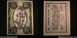 Austrian notgeld, Durnstein, 20 Heller, UNC.