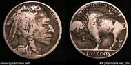 1914/3 Buffalo Nickel, Grade= F