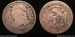 1836  Bust Dime, Grade=  G