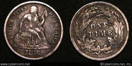 1885 Seated Dime, Grade= VF