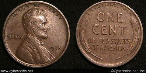 1915 Lincoln Cent, Grade= AU