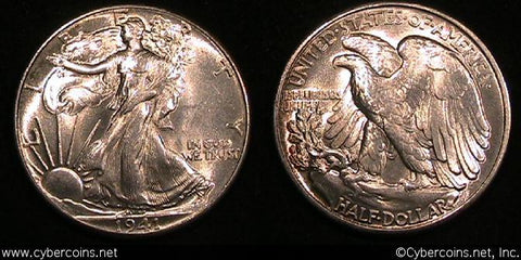 1941 Walking Half Dollar, Grade= MS65