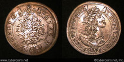 Hungary, 1665, 15 Krajczar, KM175, AU -