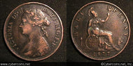 Great Britain, 1877, 1/2 penny, VF/XF, KM754