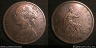 Great Britain, 1871, 1 Penny, F/VF, KM749.2