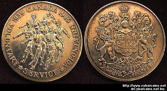 1945 Canadian Medal for Voluntary Service