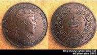 Newfoundland, 1909, 1 cent, KM9, XF/AU