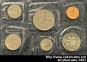 1980, Proof-like Set, Voyageur dollar. KMPL...