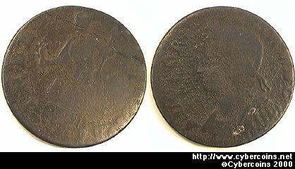 US/Connecticut,1786 Connecticut - corroded VG