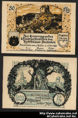 Germany notgeld, Frankenhauser, 50 Pfennig