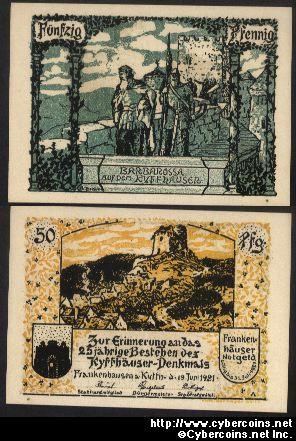Germany notgeld, Frankenhauser, 50 Pfennig