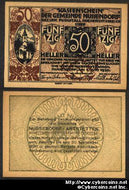 Austrian notgeld, Nussendorf, 50 Heller, UNC.