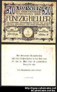 Austrian notgeld, Traiskirchen, 50 Heller, UNC