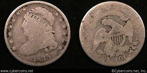 1835  Bust Dime, Grade=  VG/AG
