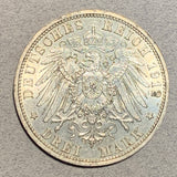 Germany, Prussia, 1912A - 3 Mark - AU, 1 year type