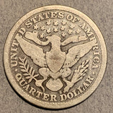 1897-S Barber Quarter, Grade= G