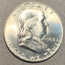 1962-D Franklin Half Dollar, Grade= MS65