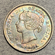 1891, Canada 5 cent, KM2, XF