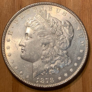 1878 8 tail feathers Morgan Dollar, MS62, VAM 5