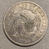 1834 Cap Bust Half Dollar, VF35 heavily cleaned and a few marks